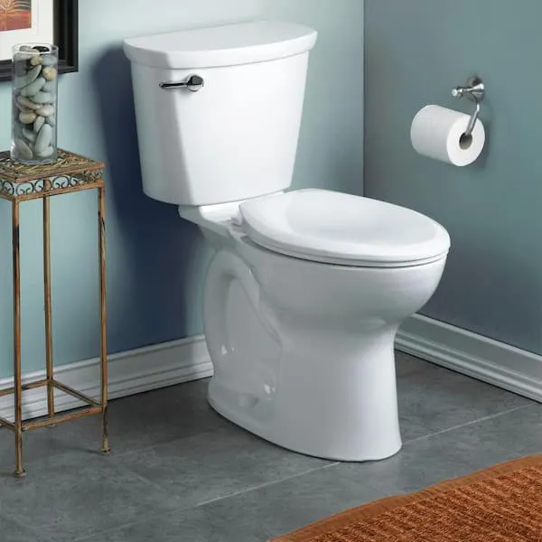 American Standard Cadet PRO 2-Piece 1.28 GPF Single Flush Standard Height Round Toilet with 12 in. Rough-In in White