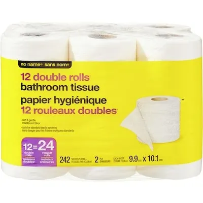 Double Rolls Bathroom Tissue 12 Pack