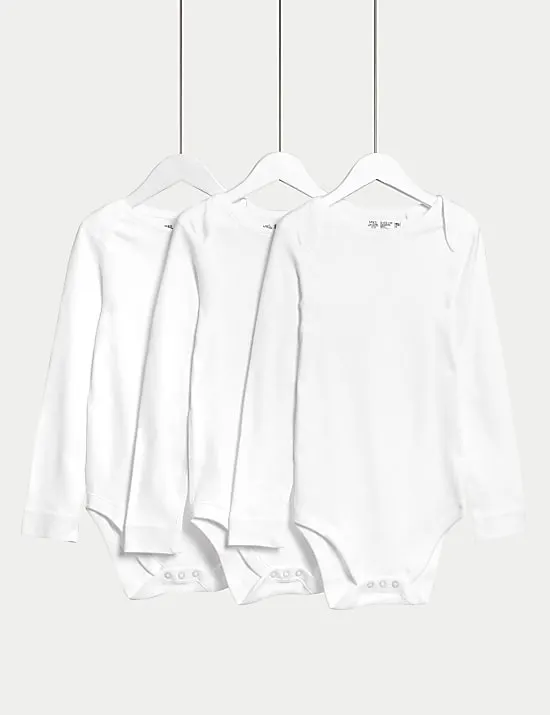 3 Pack Pure Cotton Adaptive Bodysuits (3-16 Yrs)