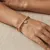 Armband in edelstaal, hartjes