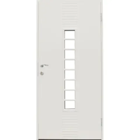 Ytterdør tradisjon 10x20h hvit ncs s0502-y klart glass