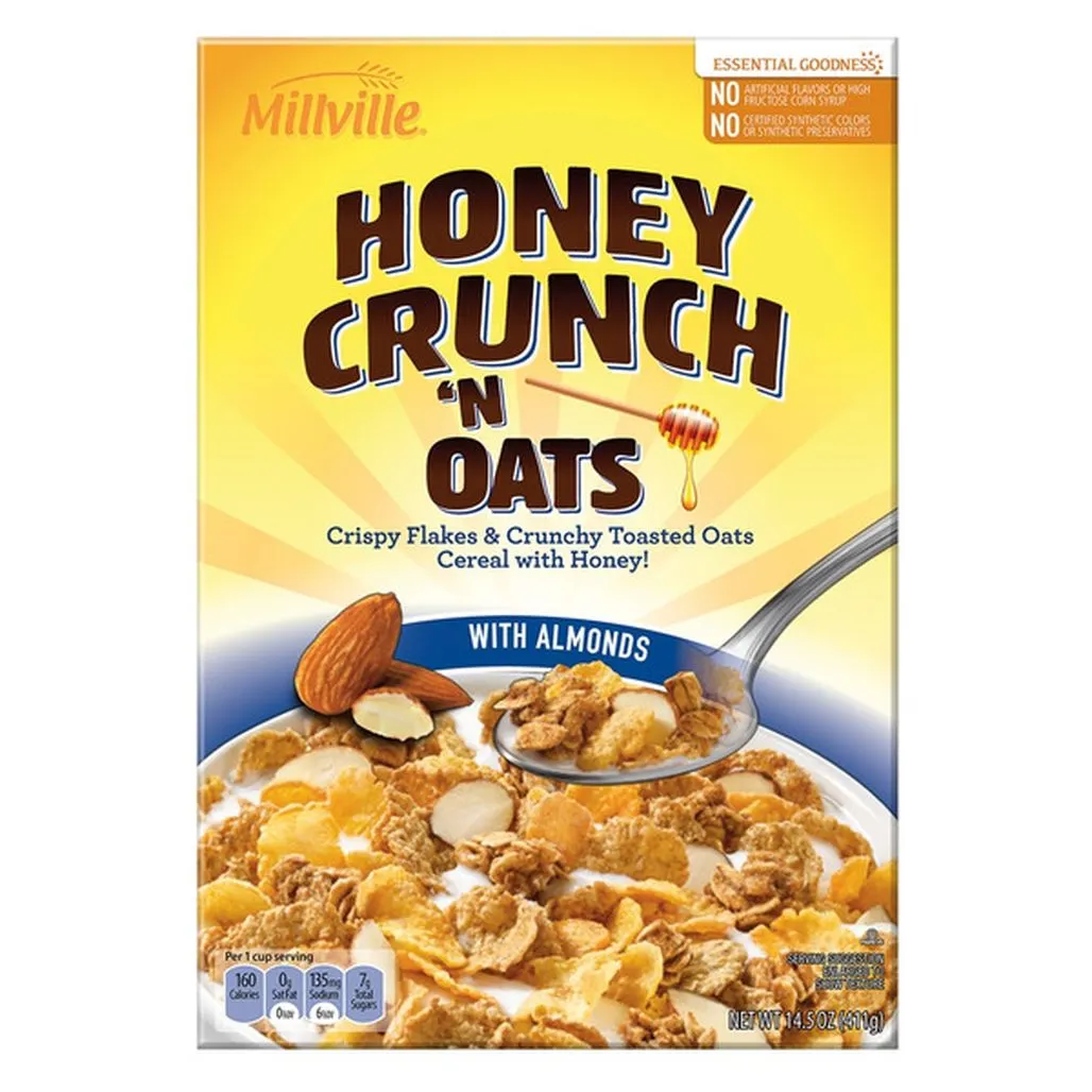 Millville Honey Crunch 'n Oats Almond