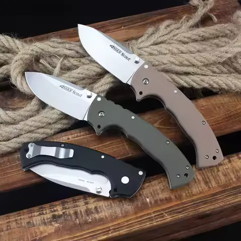 Outdoor Portable Folding Knife 62RQ 4Max Scout Knife AUS10A Steel Carrying Bushcraft Hunting Pocket Knives Hand Tool for Men