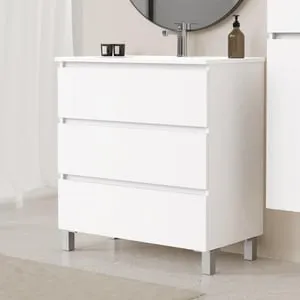 Mueble de baño con lavabo Espacio blanco 80x46 cm