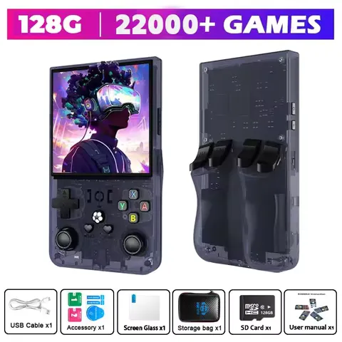 R36MAX Retro Handheld Game Console Linux System 4 Inch IPS Screen Built-in 4000mAh Battery R36 Portable Pocket Video Player Boy Gifts