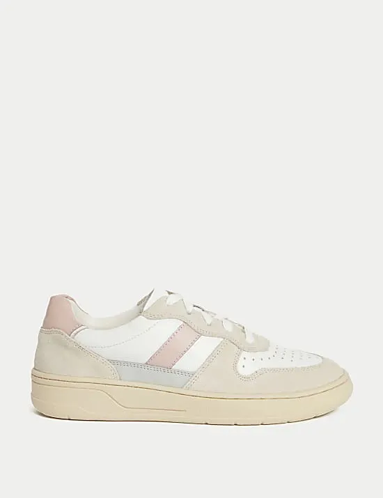 Leather Side Detail Trainers