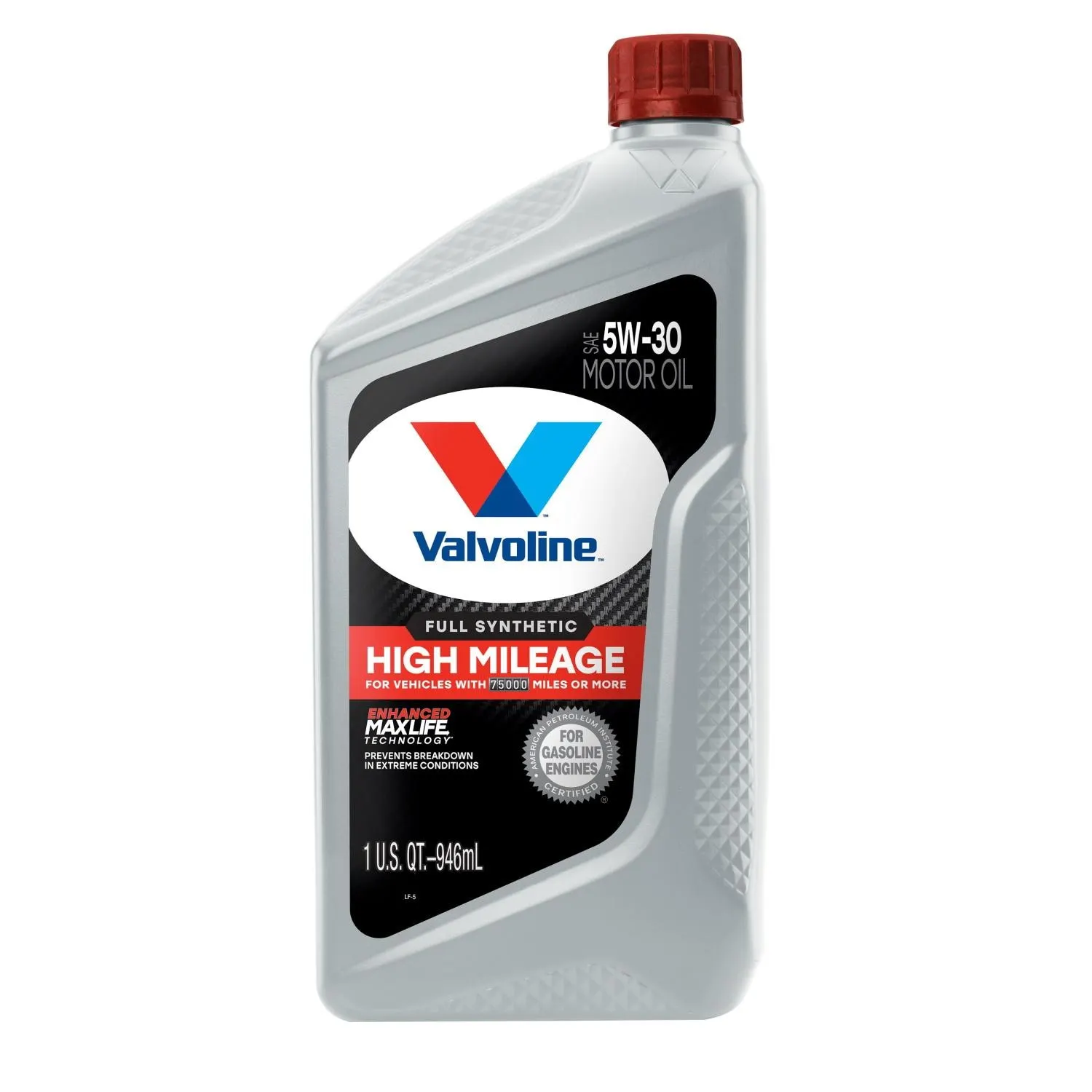 Valvoline Full Synthetic High Mileage Full Synthetic 5W-30 Motor Oil 1 Quart