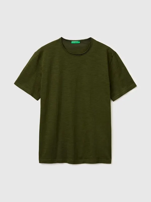 Slub cotton t-shirt