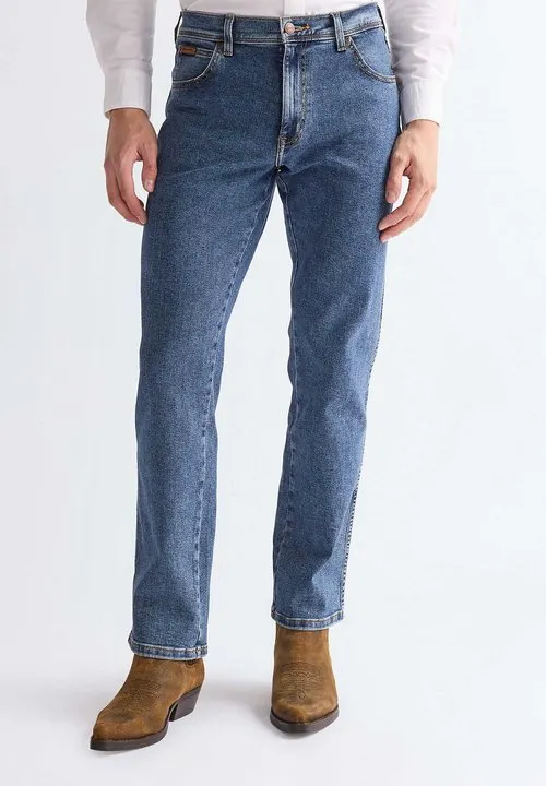 TEXAS REGULAR STRAIGHT - Straight leg-jeans - stonewash
