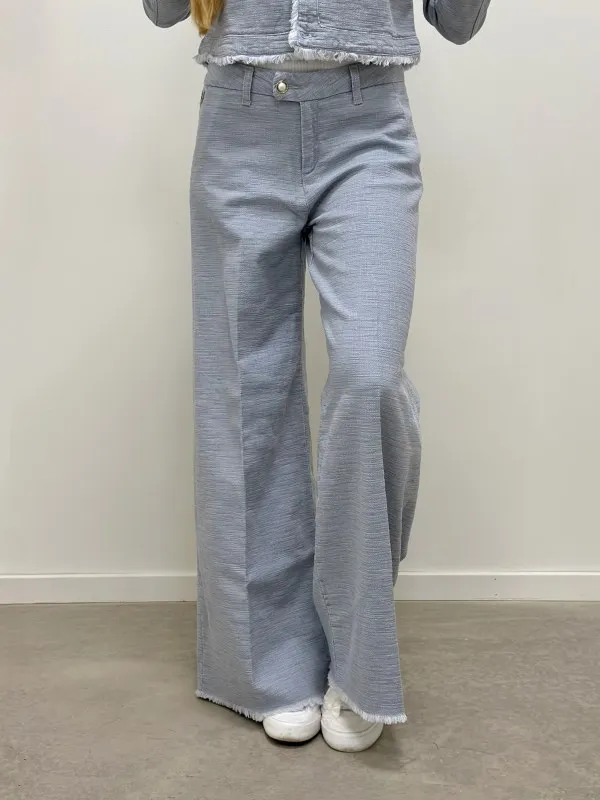 Silvia Wide Frayed Aged Frayed