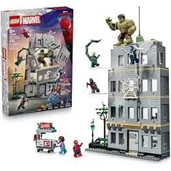 LEGO Marvel Spider-Man vs. Hulk Epic Clash 76350 | Building Toy for Boys & Girls, Ages 8+, Super Hero Toy for Pretend Play, 6 Marvel Minifigures, 534 Pieces, Gift for Birthdays