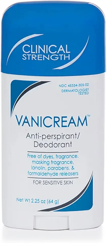 Vanicream Anti-Perspirant Deodorant for Sensitive Skin - 2.25 oz - Clinical-Strength Deodorant with 24-Hour Protection - Unscented