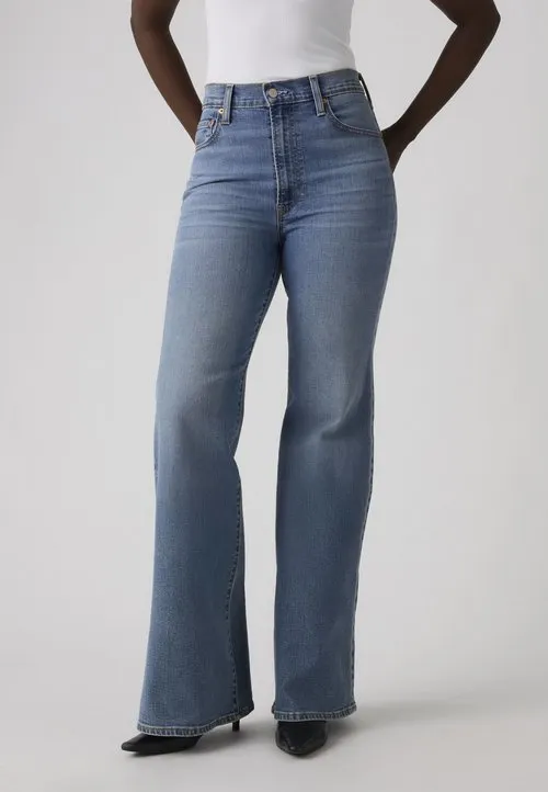 RIBCAGE BELLS - Flared jeans - blue denim