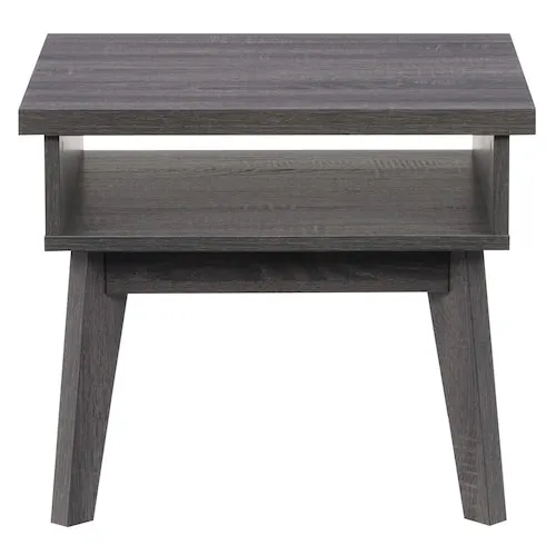 Hollywood Modern Dark Grey Side Table