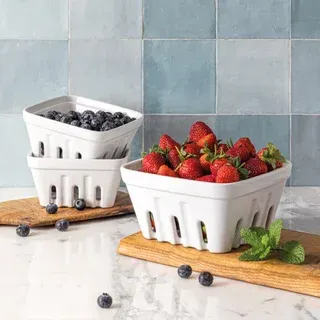 over&back 3-piece Multipurpose Berry Baskets