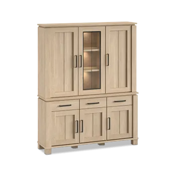 Opzetkast 2D/1D Glas BELMONTE Brushed Sand Oak B162