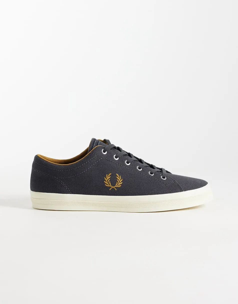 Fred Perry Baseline canvas trainer in grey