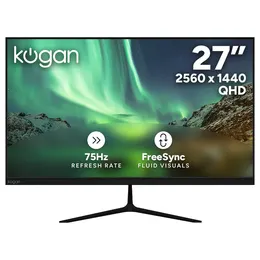 Kogan 27" QHD 75Hz Frameless FreeSync Monitor (2560 x 1440)