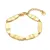 Armband in edelstaal, gladde schijven