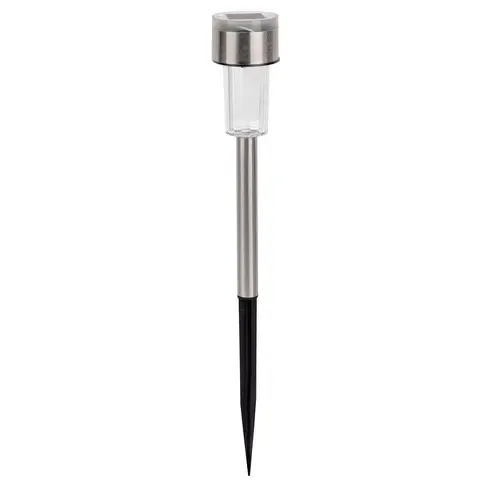 Solar-LED-Erdspieß - edelstahlfarben - mit Farbwechsel