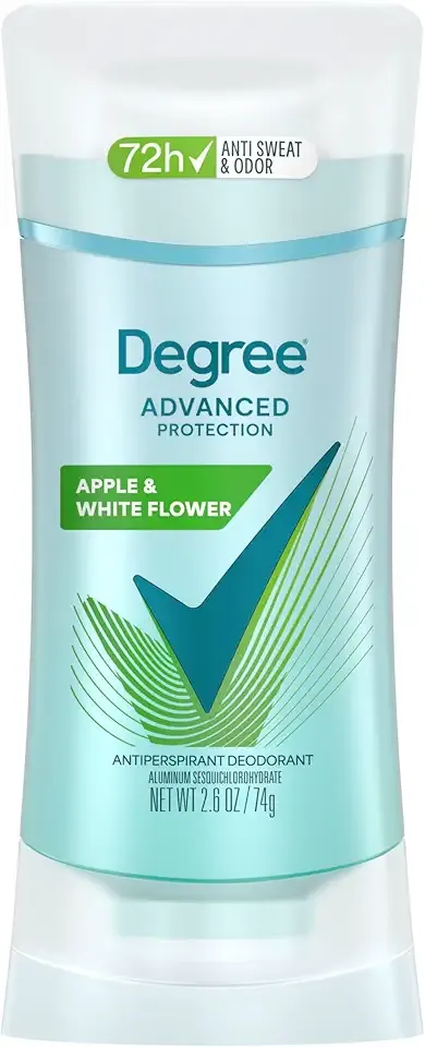Degree Advanced Protection Antiperspirant Deodorant White Flowers & Lychee for 72-Hour Sweat & Odor Control for Women, with Body Heat Activated Technology, 2.6 oz