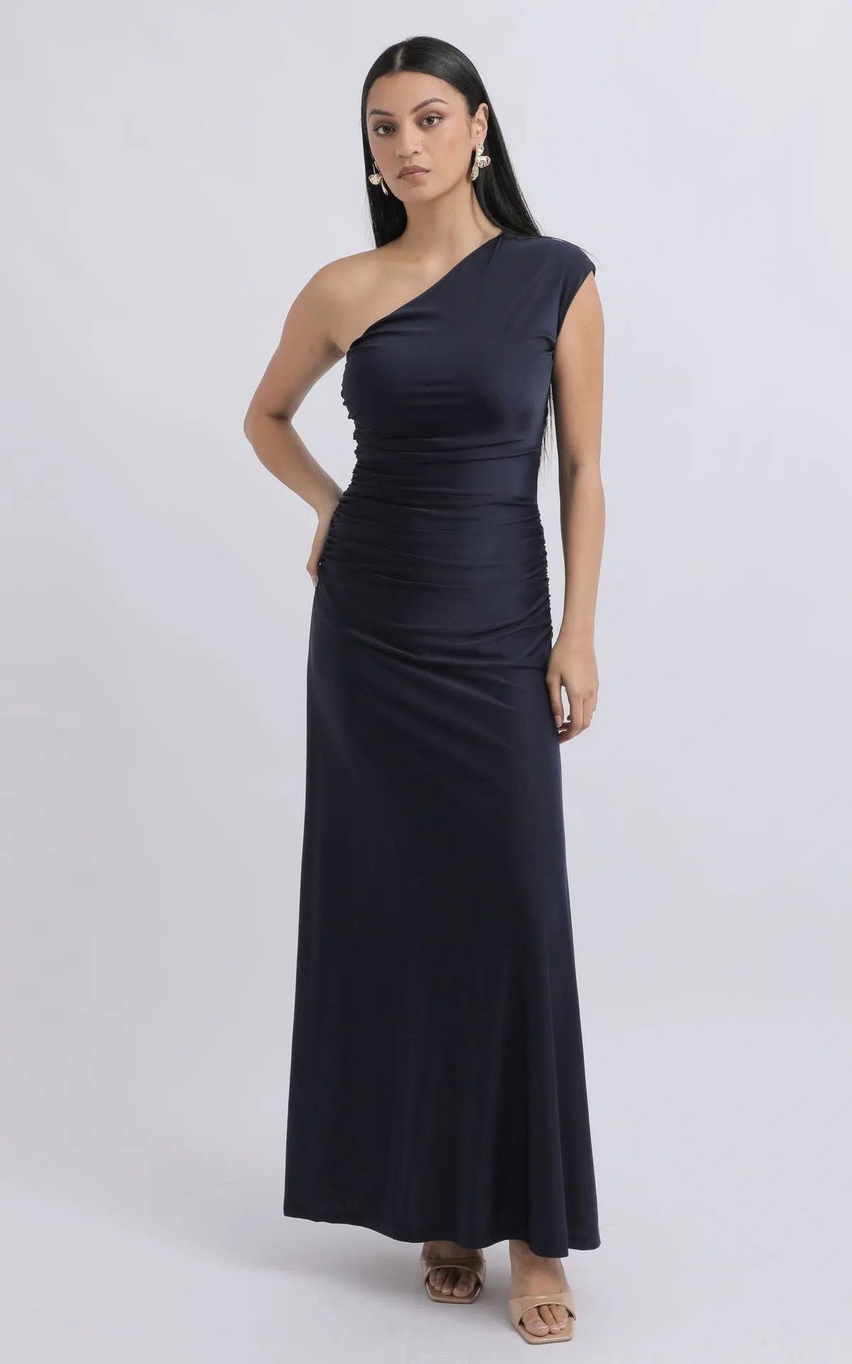 Jersey One Shoulder Maxi