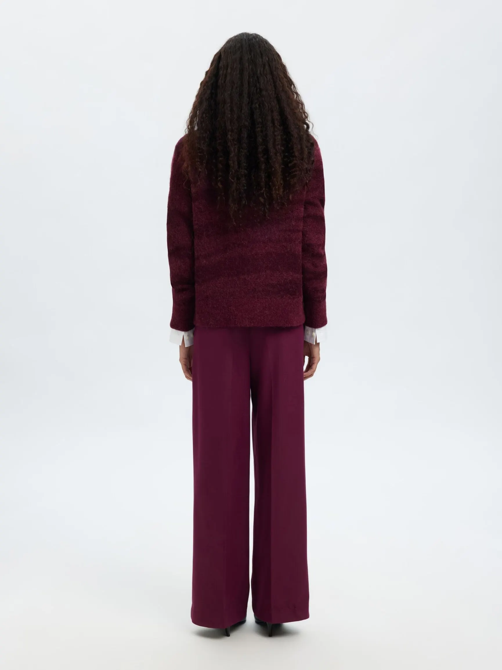 LANGERMET STRIKKET PULLOVER