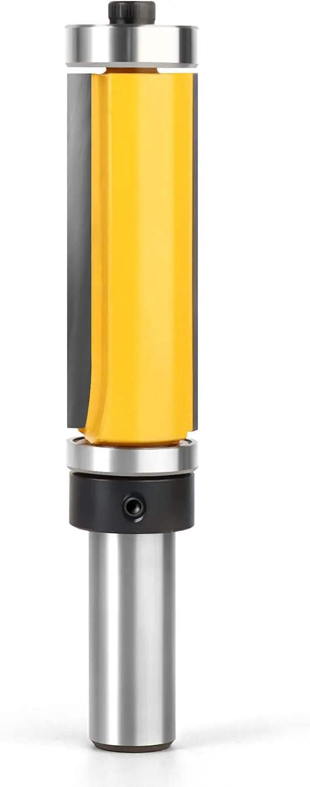 MEIGGTOOL 2-Inch Flush Trim Top and Bottom Bearing Router Bit 1/2-Inch Shank