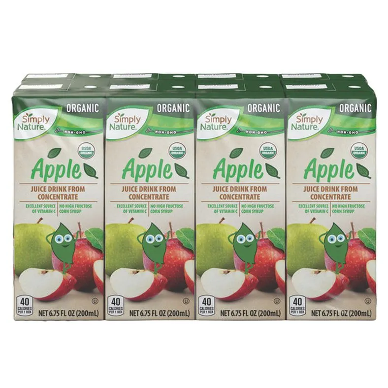 Simply Nature Organic Apple Juice Boxes