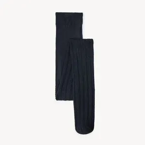 Collant épais effet torsadé fille