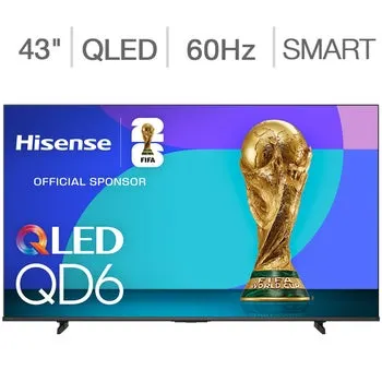 Hisense 43" Class - QD6 Series - 4K QLED Smart TV - Allstate 3-Year Protection Plan Bundle Included for 5 Years of Total Coverage*