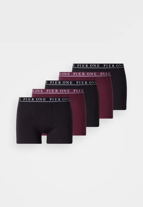 5 PACK - Boksershorts - bordeaux/black