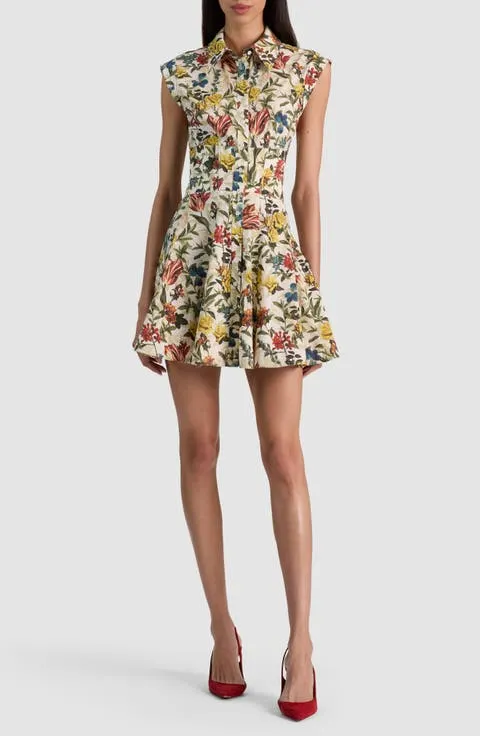 Kim Floral Paneled Minidress