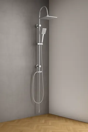 Colonna doccia senza miscelatore Barby cromo