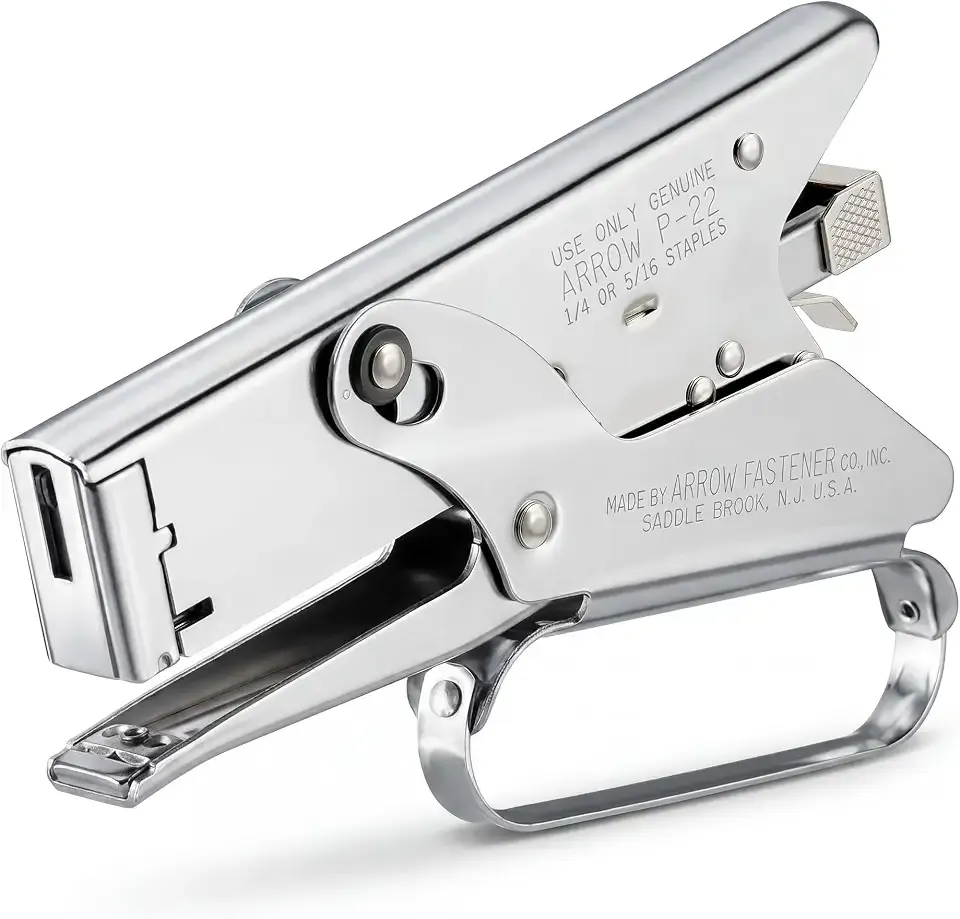 Arrow Fastener P22 Heavy Duty Handheld Plier Stapler for Crafts, Office, and Insulation, Uses 1/4-Inch and 5/16-Inch Staples