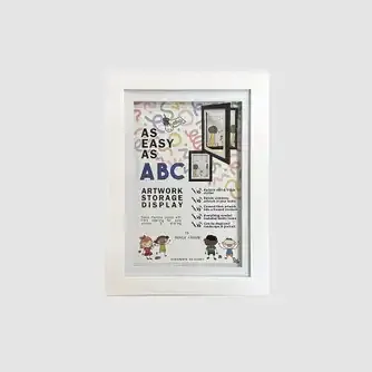 Image Easy As ABC Storage Frame White