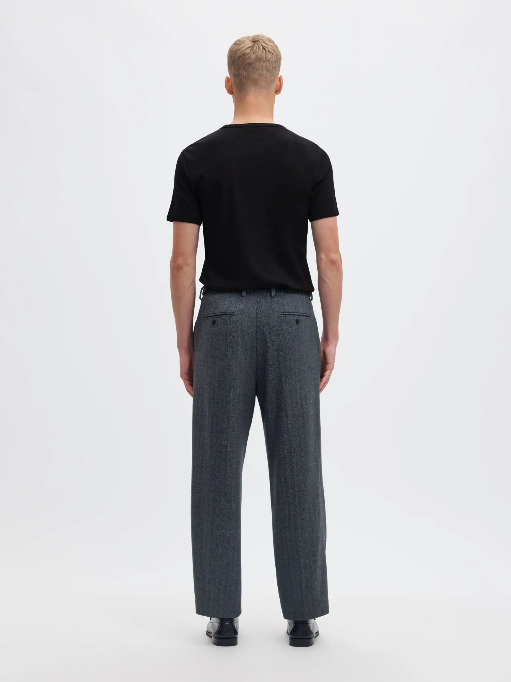 RIBBET SLIM FIT T-SKJORTE