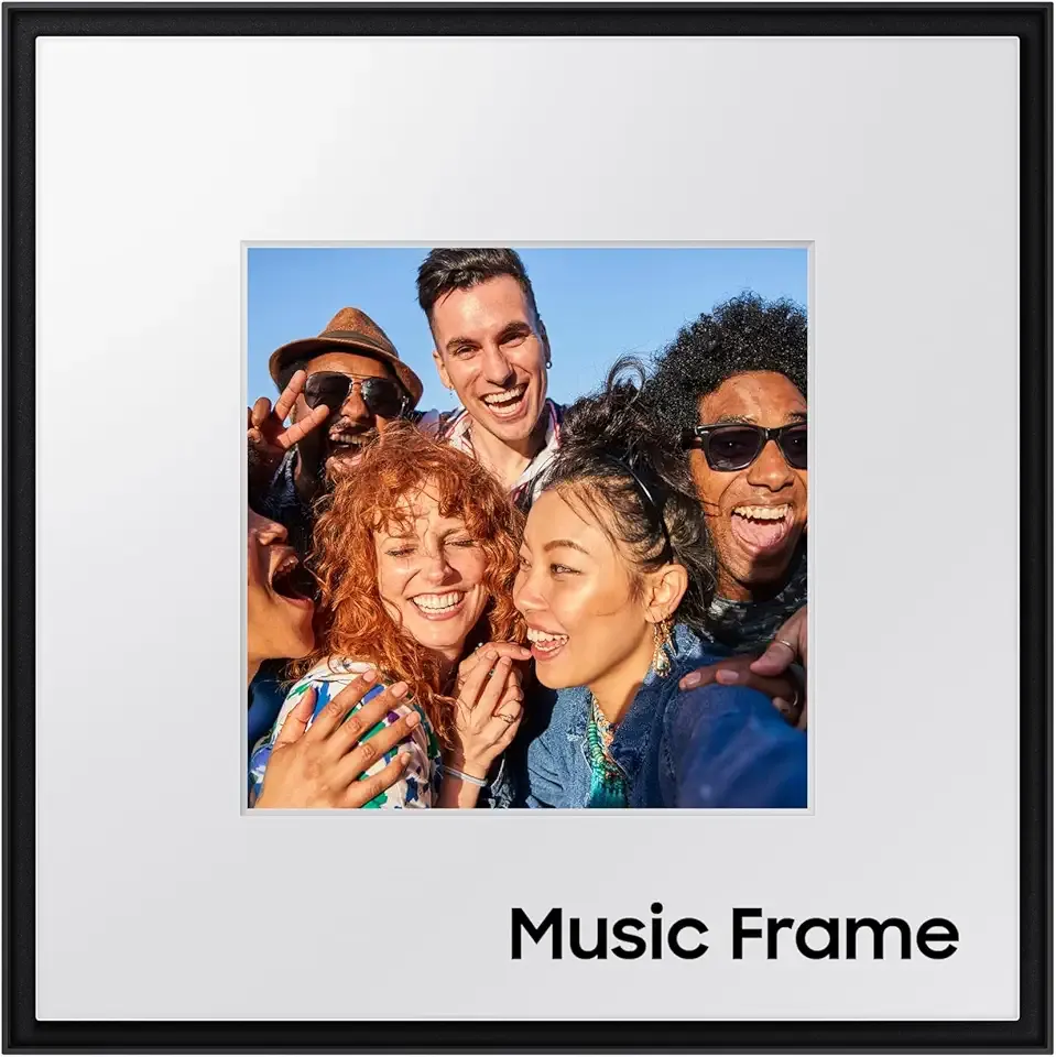 SAMSUNG LS60D Music Frame Smart Speaker with Dolby Atmos Audio, Q-Symphony, Customizable Design, Wide Range Sound, Wireless Wi-Fi and Bluetooth Music Streaming, HW-LS60D/ZA