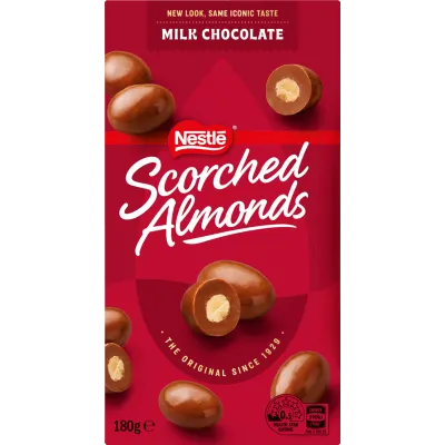 Nestle Scorched Almonds Milk Choc 180g