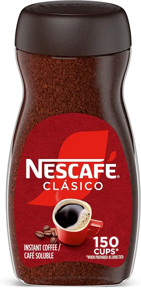 NESCAFÉ CLÁSICO Instant Coffee, Dark Roast Coffee, 1 Jar (10.5 Oz)