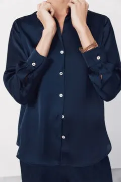 Camisa satinada