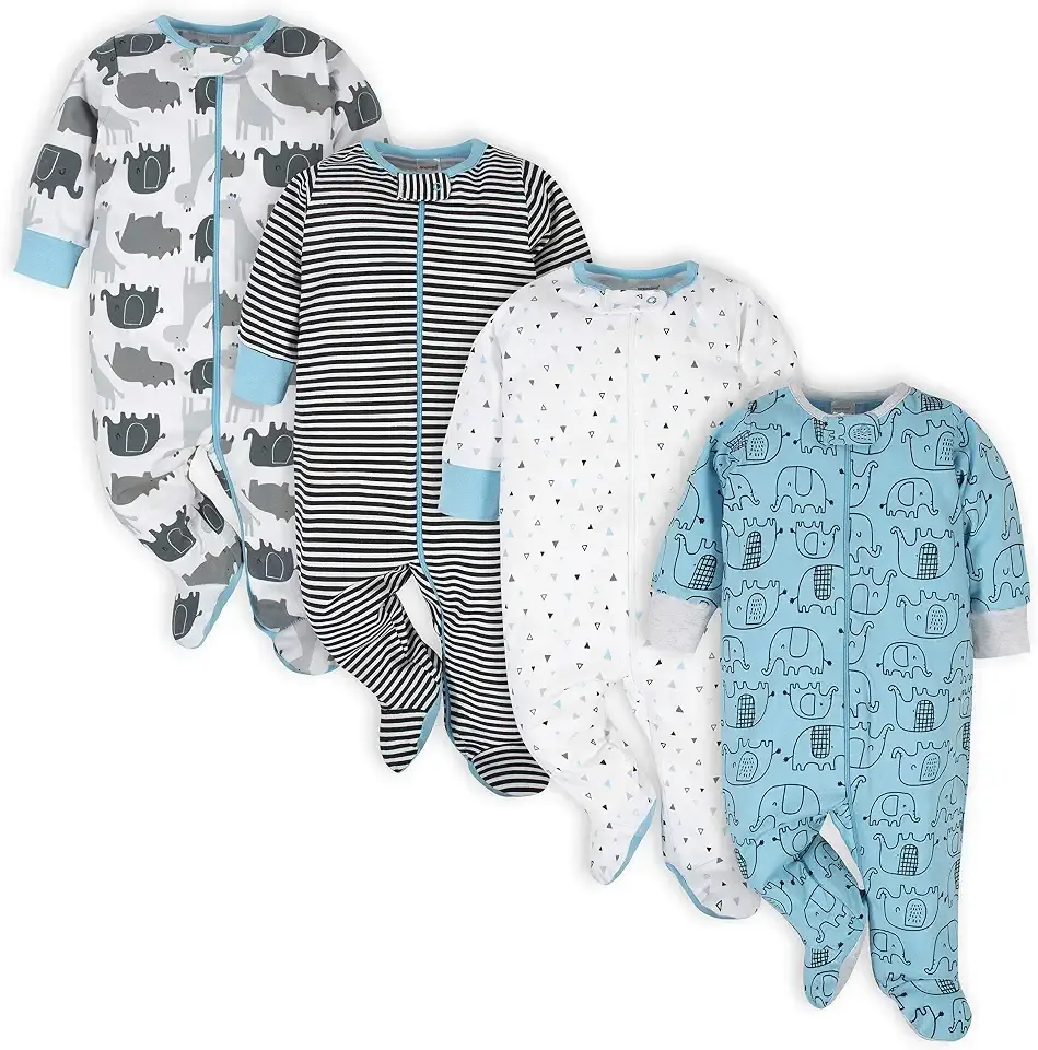 Baby Boys 4-Pack Sleep 'N Play Footies