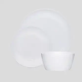 Noritake White on White Dune 12pc Dinner Set
