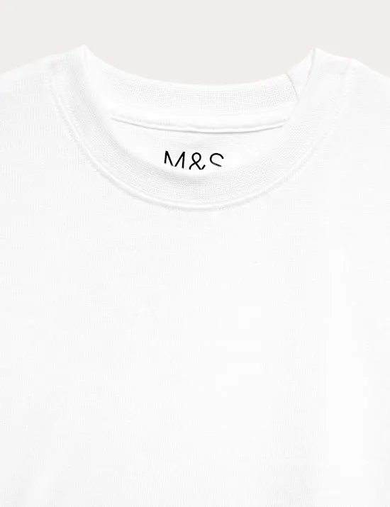 2er-Pack Unisex-T-Shirts aus reiner Baumwolle für die Schule (2–16 Jahre)