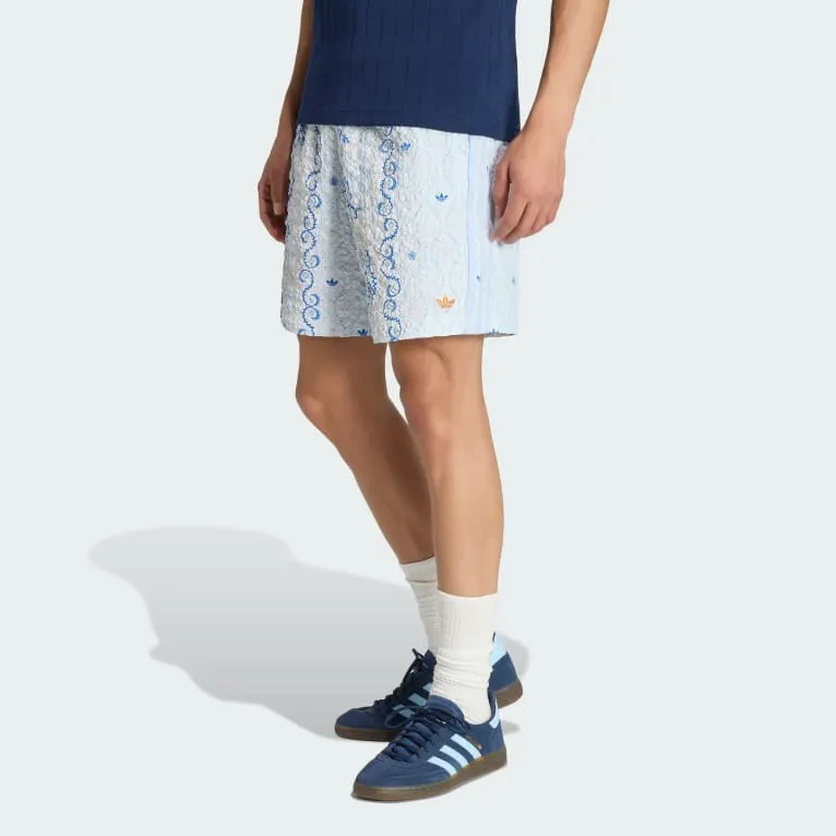 PRINTED SEERSUCKER SHORTS