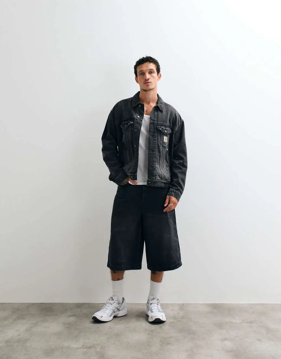 Carhartt WIP helston denim jacket in black