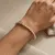 Armband in edelstaal met zirkonia's