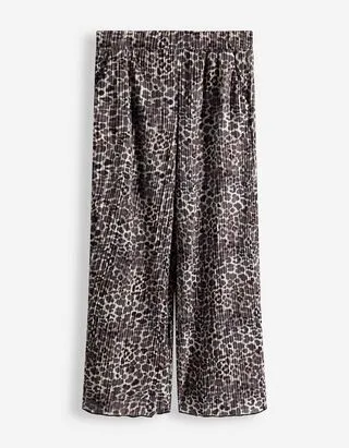Pantaloni culotte - Stampa allover - Beige