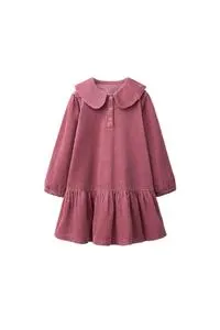 CORDUROY PETER PAN COLLAR DRESS