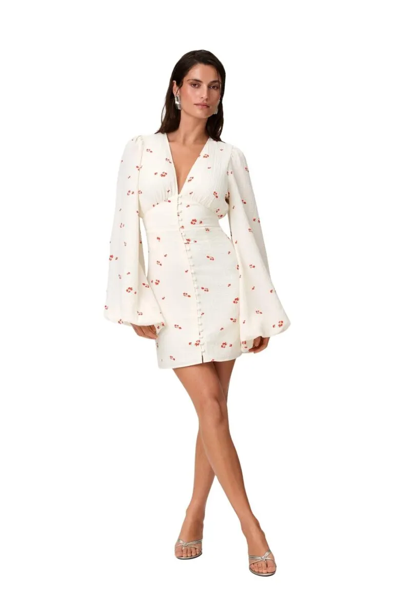 Florence Dress - White Rose